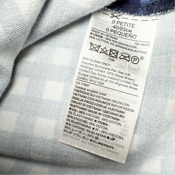 Banana Republic Petite Women’s Blue Checkered Gingham Midi Halter Dress Size 0 - Picture 13 of 15